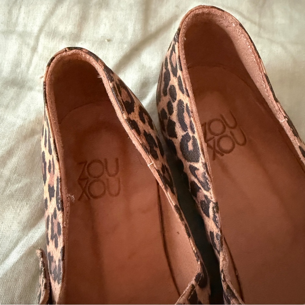 Zou Xou Leopard Print Mary Jane Flats - Picture 5 of 6